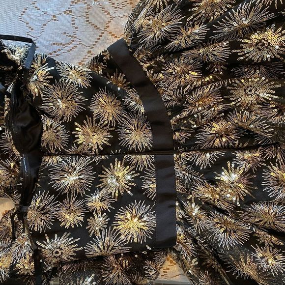 Aqua x Zendaya • Firework Sequined Cold Shoulder Gown - Picture 10 of 15